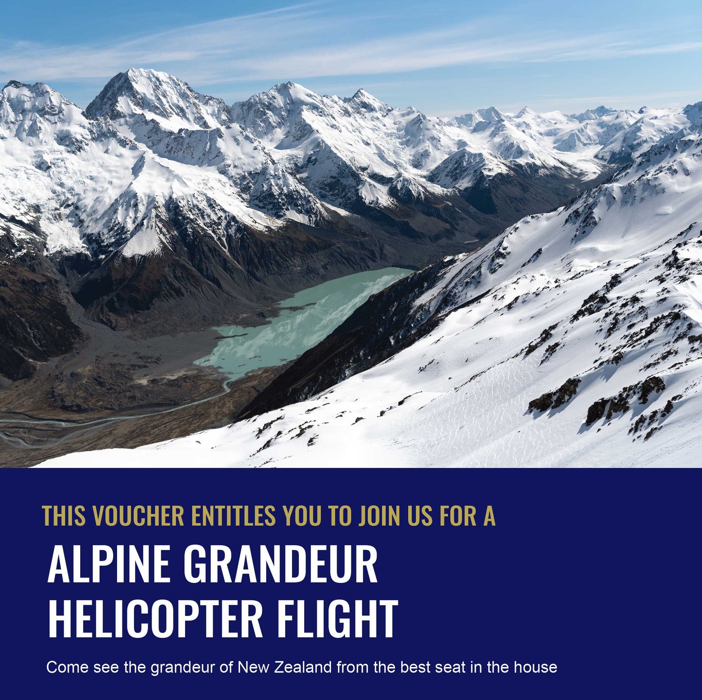 Mount Cook Alpine Grandeur Gift Voucher