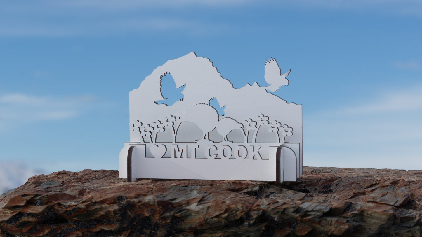 Mt Cook Flatpack Model - White (A5)