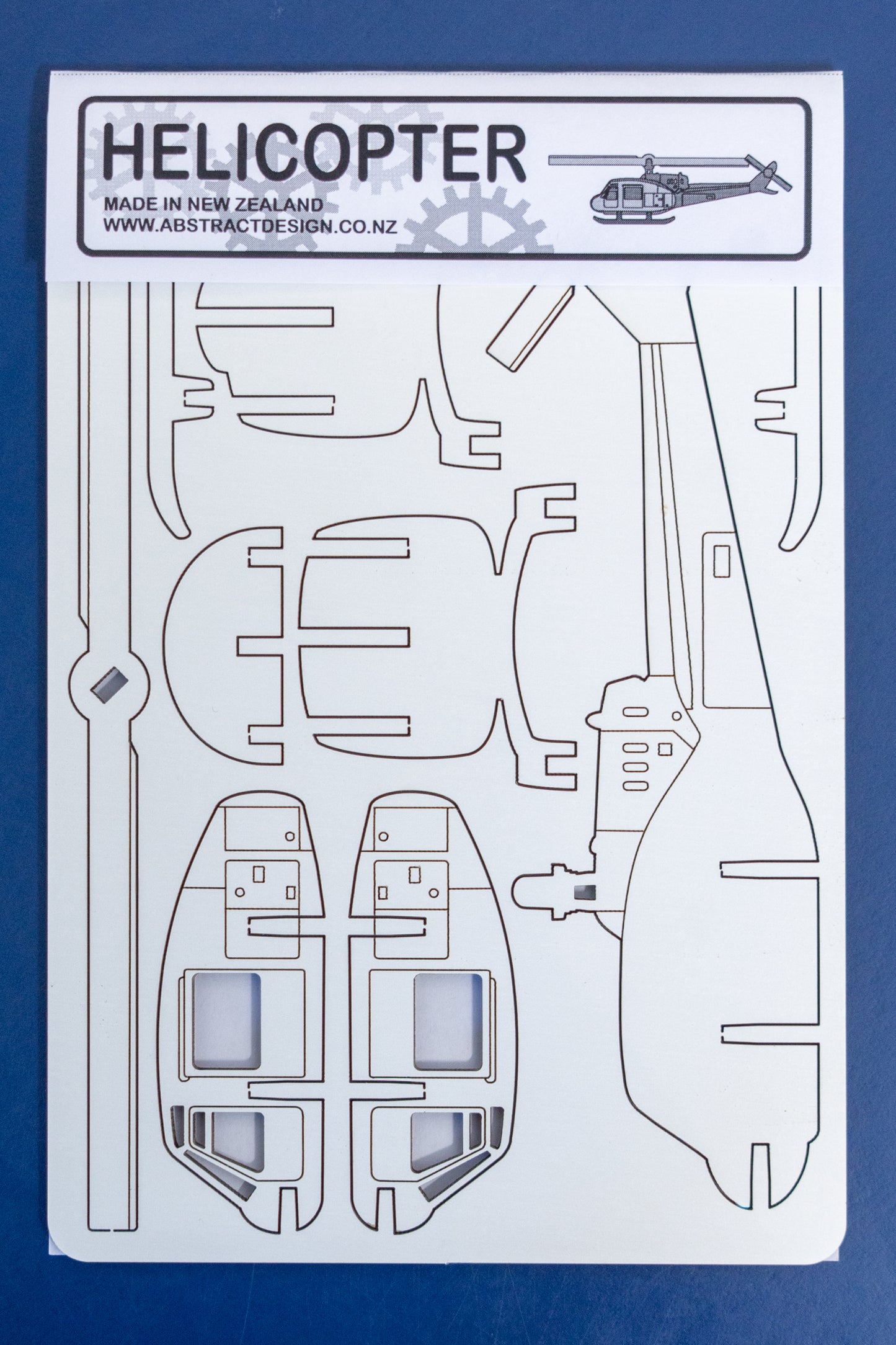Helicopter Flatpack Model (A5)