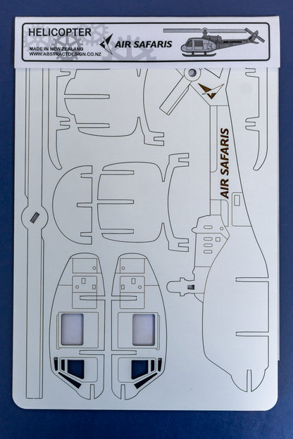 Air Safaris Helicopter Flatpack Model (A4)
